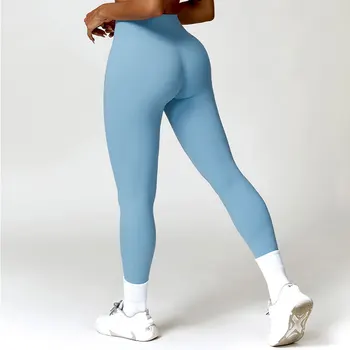 Штаны для йоги, женские штаны для фитнеса, бега, леггинсы с высокой талией, пуш-ап, спортивные леггинсы, спортивная быстросохнущая тренировка для бега трусцой, женские