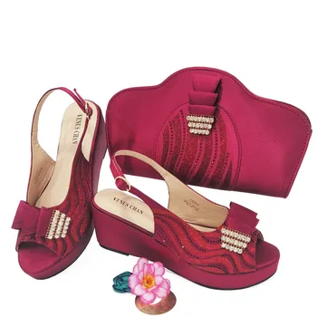 Элегантная грация, изысканная сумка через плечо в Нигерийском стиле, Африканская женская обувь для свадебной вечеринки Или обувь и сумка для поездок на работу