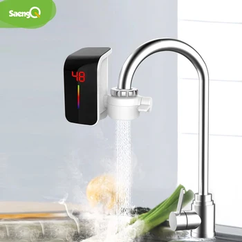Электрический водонагреватель saengQ Кран мгновенного нагрева горячей воды Кран холодного нагрева Проточный водонагреватель без бака