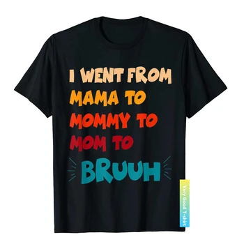Я перешел от мамы к маме, От мамы к брату, Забавная футболка на День матери, хлопковые мужские футболки, футболки для отдыха, сумасшедшие футболки, изобилие сумасшедших